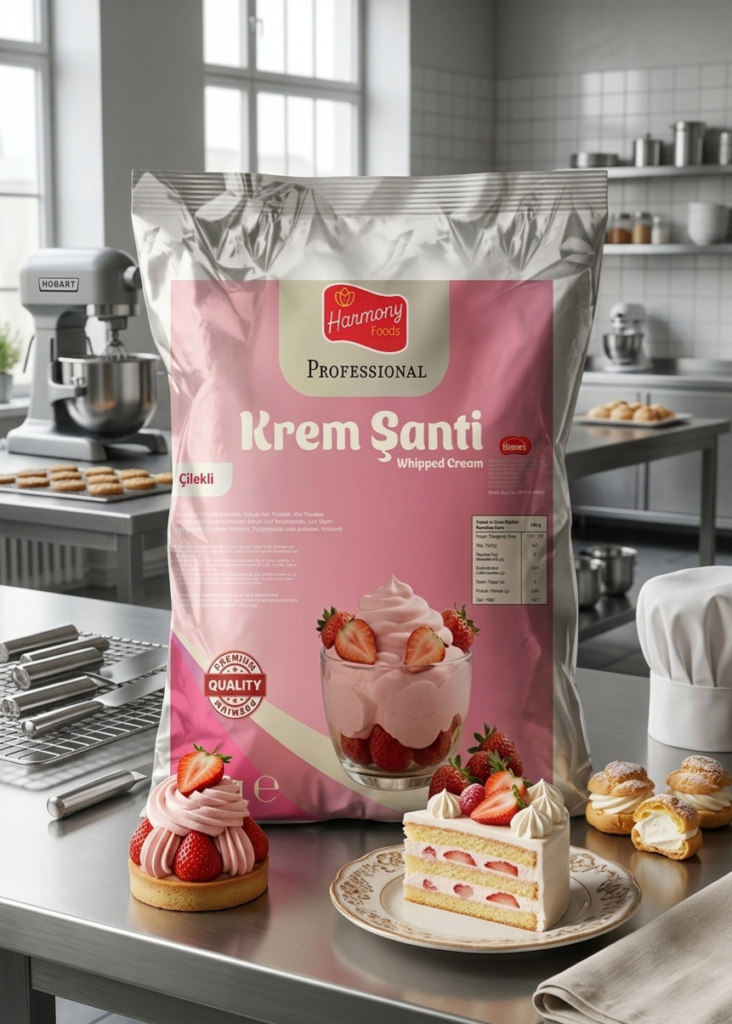 çilekli kremşanti kremşanti çilekli
