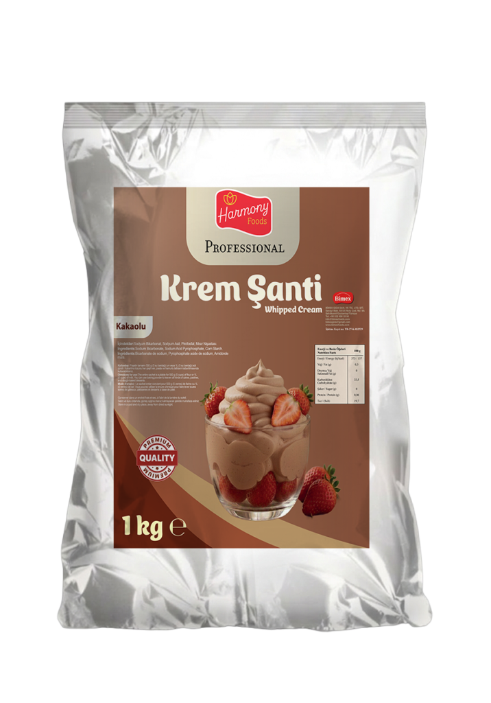 Kremşanti kakolu 1 kg Cacao Whipped Cream